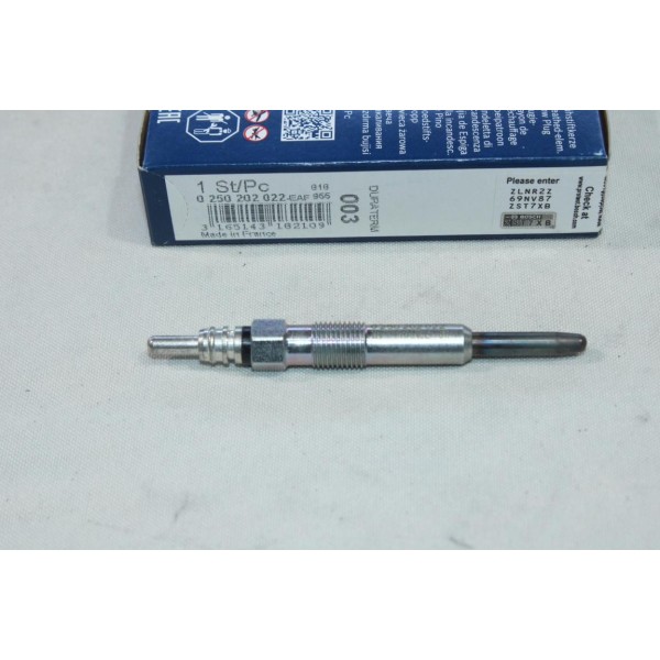 Lot 3 bougies de préchauffe Bosch N°003 0250202022 pour renault laguna 1 2 3 I II III megane 1 2 I II espace 3 4 III IV kangoo 