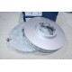 Lot 2 disques de frein avant ventilé 308mm diamètre Bosch BD2791 0986479F46 pour ford transit 7 VII tourneo custom V362 V363 