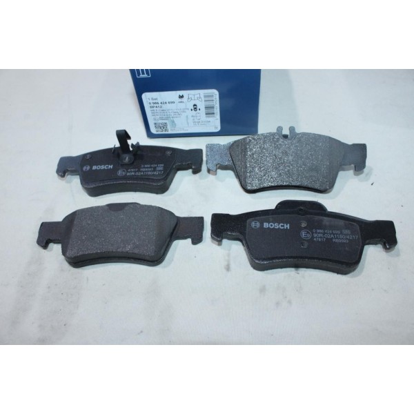 Lot 4 plaquettes de frein arriere montage teves Bosch BP412 0986424699 pour mercedes classe E S SL CLS W211 W212 W220 W221 R230 