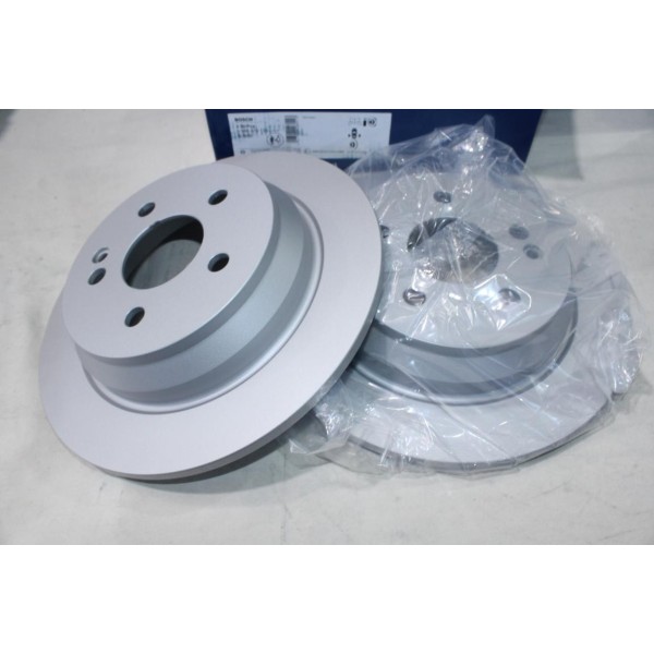 Lot 2 disques de frein arriere plein 296.2mm diametre Bosch BD976 0986479138 pour mercedes vito W639 