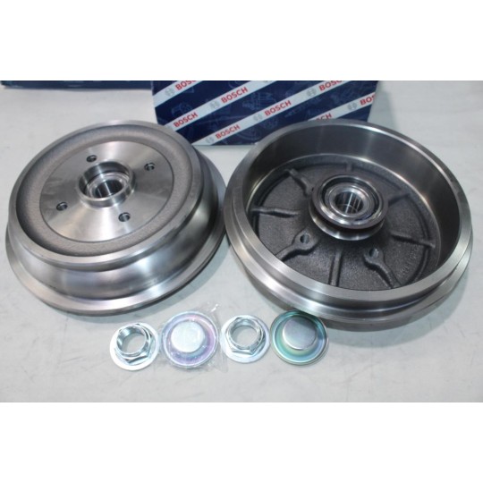 Jeu 2 tambours de frein arriere avec roulement de roue Bosch DB352 0986477282 pour citroen C3 DS3 C-elysée peugeot 207 208 
