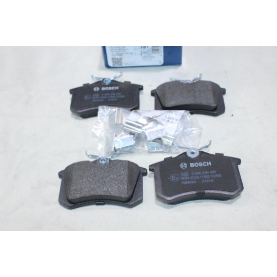 Jeu 4 plaquettes de frein arriere montage lucas Bosch BP689 0986494597 pour peugeot 306 405 lancia delta renault clio 3 III 