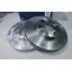 Lot 2 disques de frein avant ventilé 280mm diametre Bosch BD1251 0986479392 pour ford transit 6 VI partir de 2006 