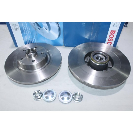 Jeu 2 disques de frein arriere plein 300mm diametre avec roulement de rou eBosch BD1125 0986479276 pour renault vel satis 