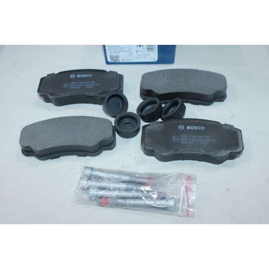 Jeu 4 plaquettes de frein arriere montage brembo Bosch BP417 0986494049 pour citroen jumper peugeot boxer fiat ducato de 1994 à 