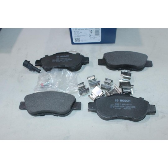 Jeu 4 plaquettes de frein avant montage bendix Bosch BP1024 0986494114 pour fiat 500 panda 2 II ford ka 2 II 