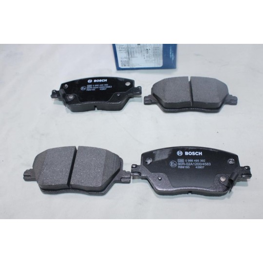 Lot 4 plaquettes de frein avant montage mando Bosch BP1765 0986495392 pour fiat tipo 2 3 II III panda 500 ford ka 