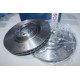 Jeu 2 disques de frein avant ventilé 345mm diametre Bosch BD1071 0986479204 pour audi A3 seat leon 2 II skoda superb 2 II 