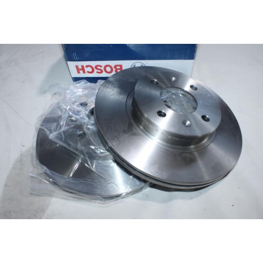 Lot 2 disques de frein avant ventilé 256mm diametre Bosch BD1270 0986479459 pour hyundai getz TB 