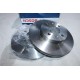Lot 2 disques de frein avant ventilé 256mm diametre Bosch BD1270 0986479459 pour hyundai getz TB 
