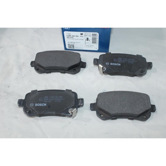 Jeu 4 plaquettes de frein arriere montage lucas Bosch BP1415 0986494496 pour chrysler grand voyager dodge journey grand caravan 