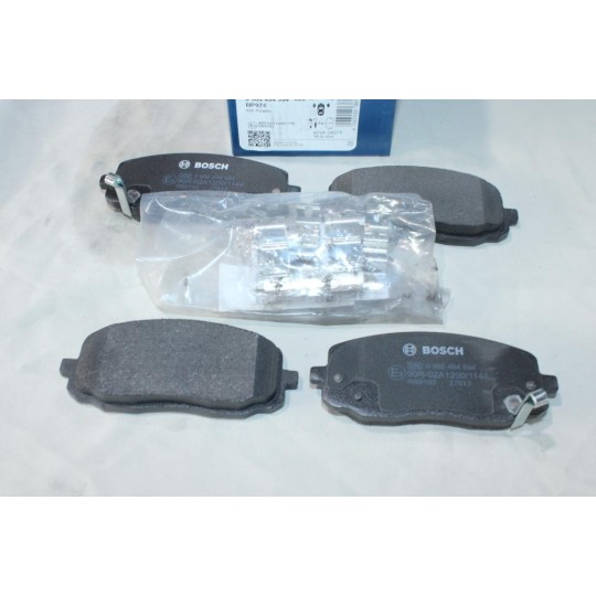 Lot 4 plaquettes de frein avant montage akebono Bosch BP974 0986494594 pour hyundai i10 PA kia picanto SA 