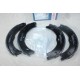 Lot 4 machoires de frein arriere 186x20mm montage bosch Bosch BS938 0986487718 pour mercedes vito W639 W447 