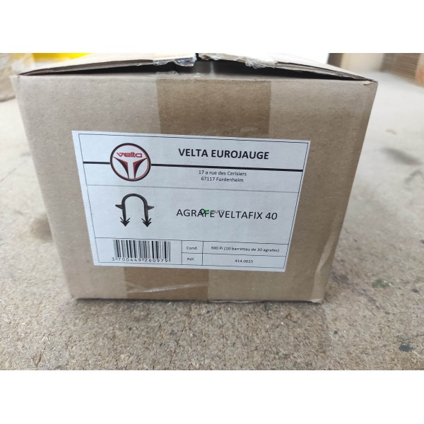 Boite 300 agrafes attache veltafix longueur 40 eurojauge 3700449260979 pour sol chauffant
