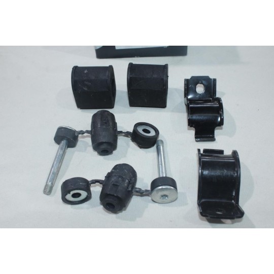 Jeu 4 silents bloc avec 2 etriers support fixation barre stabilisatrice Quinton Hazell EMBK2659 pour renault kangoo 1 clio 2 II 