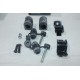 Jeu 4 silents bloc avec 2 etriers support fixation barre stabilisatrice Quinton Hazell EMBK2408 pour renault megane 1 dont 