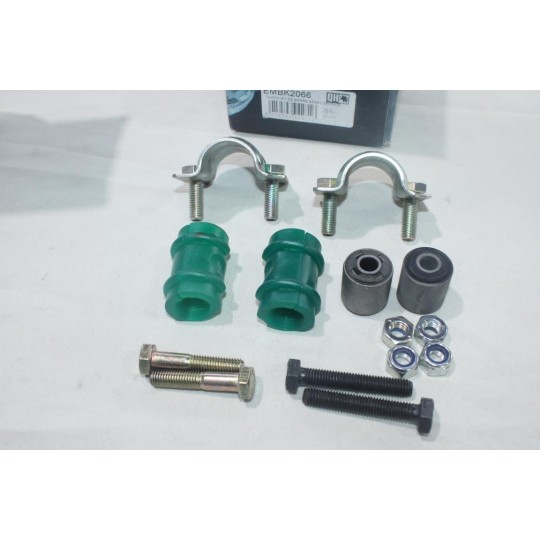Kit 4 silents bloc + 2 etriers support + vis de barre stabilisatrice Quinton Hazell EMBK2066 pour citroen C15 visa peugeot 205 