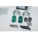 Kit 4 silents bloc + 2 etriers support + vis de barre stabilisatrice Quinton Hazell EMBK2066 pour citroen C15 visa peugeot 205 