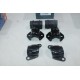 Kit 2 silents bloc + 4 supports fixation de barre stabilisatrice Quinton Hazell EMBK2252 pour renault 21 R21 