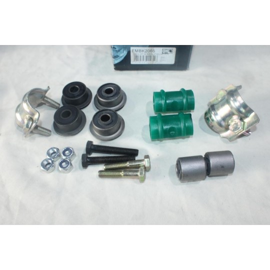 Kit 8 silents bloc + 2 etriers support + vis de barre stabilisatrice Quinton Hazell EMBK2066 pour citroen C15 visa peugeot 205 
