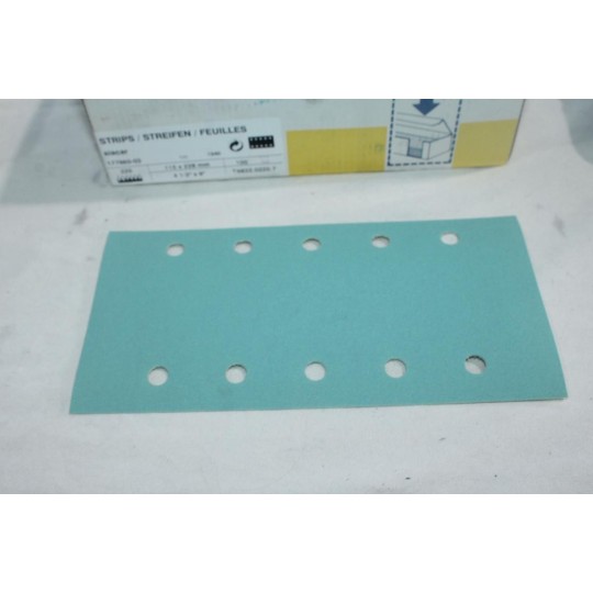 Boite 100 bandes abrasives poncage 115x228mm P220 Siafast Blue Line T6832.0220.7 