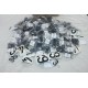 Lot plus de 1400 autocollants reglettes plastique chiffres et lettres (voir photo pour les modeles de lettres et chiffres) 