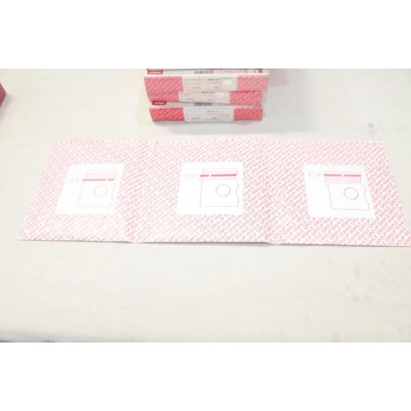 Lot 4 kits jeux de segments de pistons moteur (pour 4 pistons) Mahle 01129N0 pour opel kadett E astra F G vectra A 1.7D 1.7TD 
