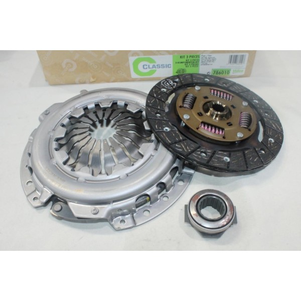 Kit embrayage disque + mecanisme + butée Valeo 786010 pour fiat cinquecento punto 1 uno palio seicento lancia Y Y10 1.1 1.2 