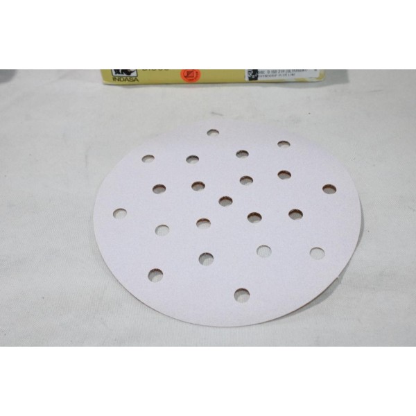 Boite 50 disques abrasif de poncage rhynogrip ultravent P180 150mm 21H Indasa 56848 