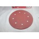Boite 100 disques abrasif de poncage rhynogrip red line P150 200mm 8H Indasa 25705 