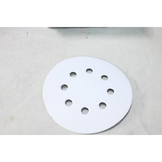 Boite 50 disques abrasif de poncage rhynogrip white line 125mm 8H P60 Indasa 00269 