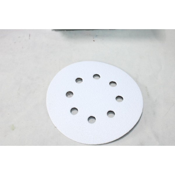 Boite 50 disques abrasif de poncage rhynogrip white line 125mm 8H P60 Indasa 00269 
