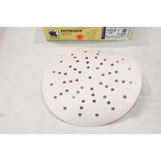 1 Disque abrasif de poncage P240 150mm 57H rhynogrip plus line Indasa 55360 
