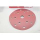 Boite 35 disques abrasif de poncage rhynogrip red line P150 150mm 15H Indasa 39787 