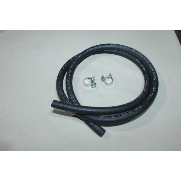 Kit tuyau durite de carburant 4mm diametre interieur 1m 1 metre de long avec 2 colliers Dayco 80478/1C 