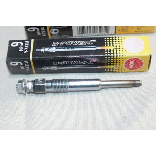 Jeu 2 bougies de prechauffe NGK 6281 Y-731U pour citroen AX saxo xsara peugeot 106 rover 115 1.5D 1.5 D diesel 