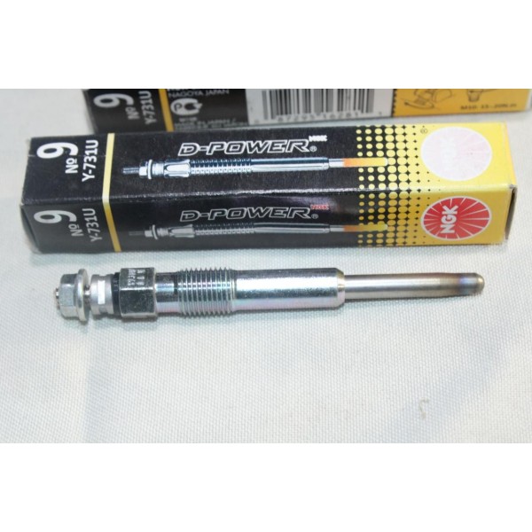 Jeu 2 bougies de prechauffe NGK 6281 Y-731U pour citroen AX saxo xsara peugeot 106 rover 115 1.5D 1.5 D diesel 