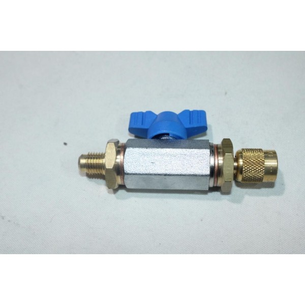 Vanne bleu 1/4 malle femelle circuit de climatisation Ecoclim 400A89 