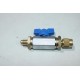 Vanne bleu 1/4 malle femelle circuit de climatisation Ecoclim 400A89 