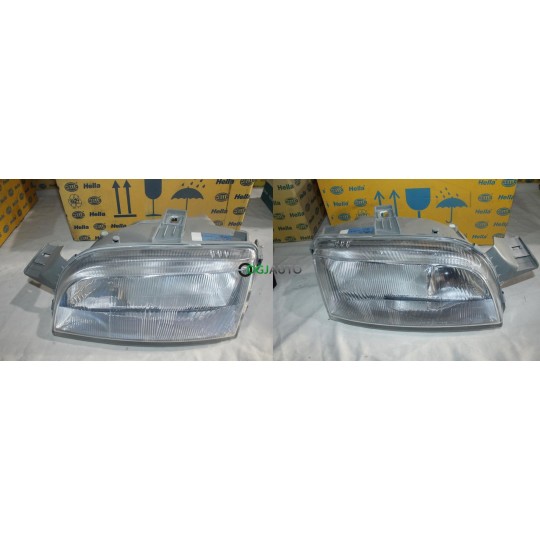 Jeu 2 phares projecteur avant gauche + droit (manque bouchon) Hella 1AF006826-171 + 1AF006826-181* pour fiat punto 1 partir de