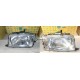 Jeu 2 phares projecteur avant gauche + droit Hella 1AE006659-111 + 1AE006659-121 pour audi 80 de 1991 à 1995