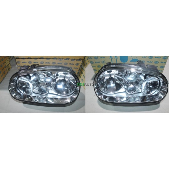 Jeu 2 phares projecteur avant gauche + droit Hella 1EL007700-051 + 1EL007700-061 pour volkswagen golf 4 IV partir de 1997