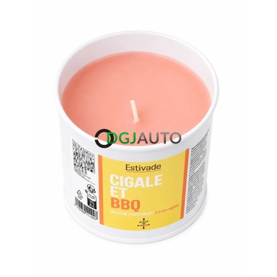 1 Bougie parfumée citronelle et feu de bois Estivade Cigale et BBQ Made in France Maison Denis