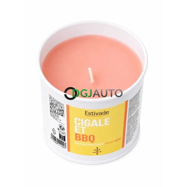 1 Bougie parfumée citronelle et feu de bois Estivade Cigale et BBQ Made in France Maison Denis