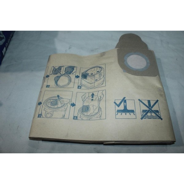 Lot 5 sacs filtre Alto 60910 pour aspirateur nilfisk aero 640 840A 