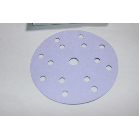 Boite 100 disques de poncage abrasif 150mm P100 grip 15H Mirka 3661109910 