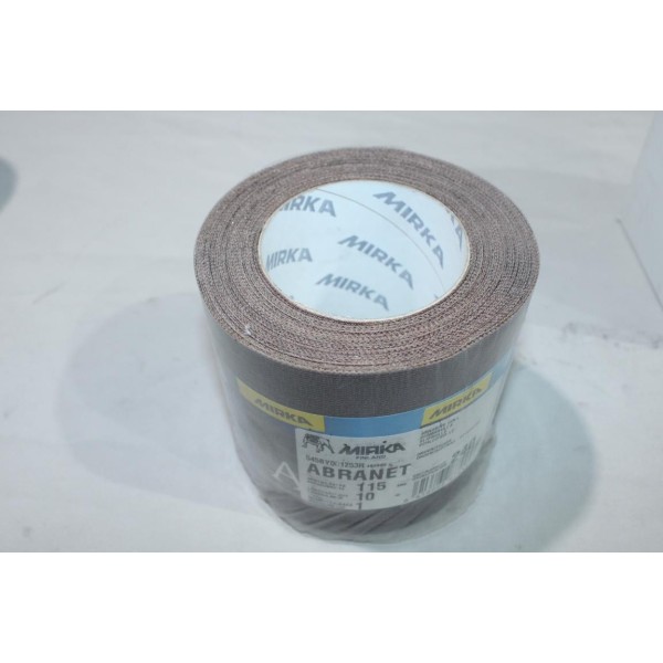 Rouleau 10m 10 mètres de bande abrasive poncage abranet 115mm P240 Mirka 545BY001253R 