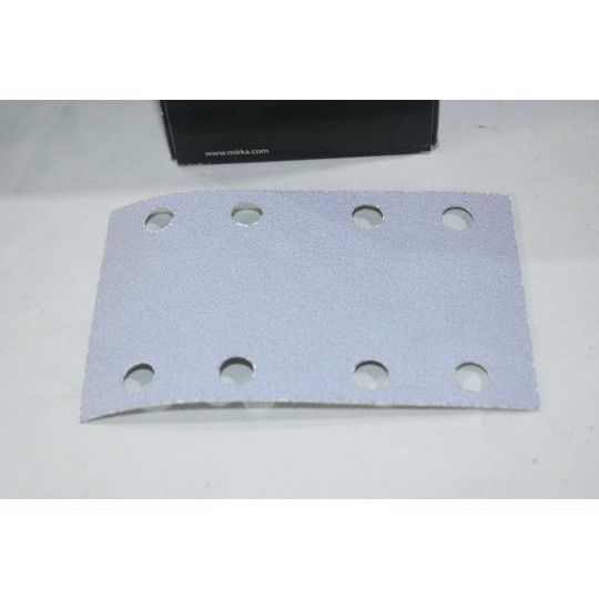 Boite 100 bandes de poncage abrasive 81x133mm P80 grip 8H Q silver Mirka 3668809980 