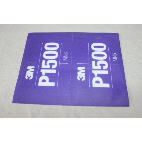 Boite 25 feuilles abrasive souple de poncage MN6 P1500 140x171mm 3M 34343 
