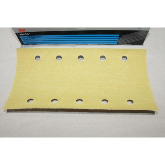 Lot 50 bandes abrasive de poncage hookit 255P LS505D P180 115x225mm 3M 03635 